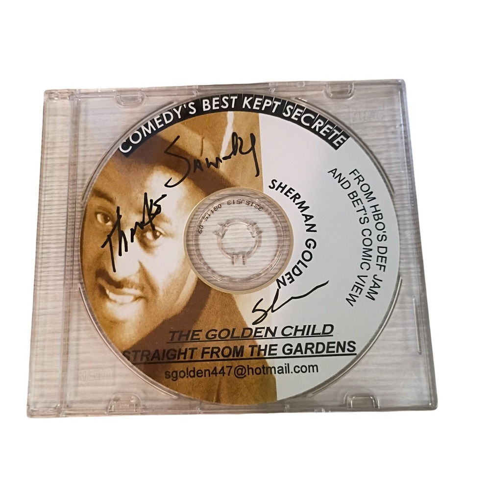 Sherman Golden Signed CD The Golden Child Straight From The Gardens HBO Def Jam